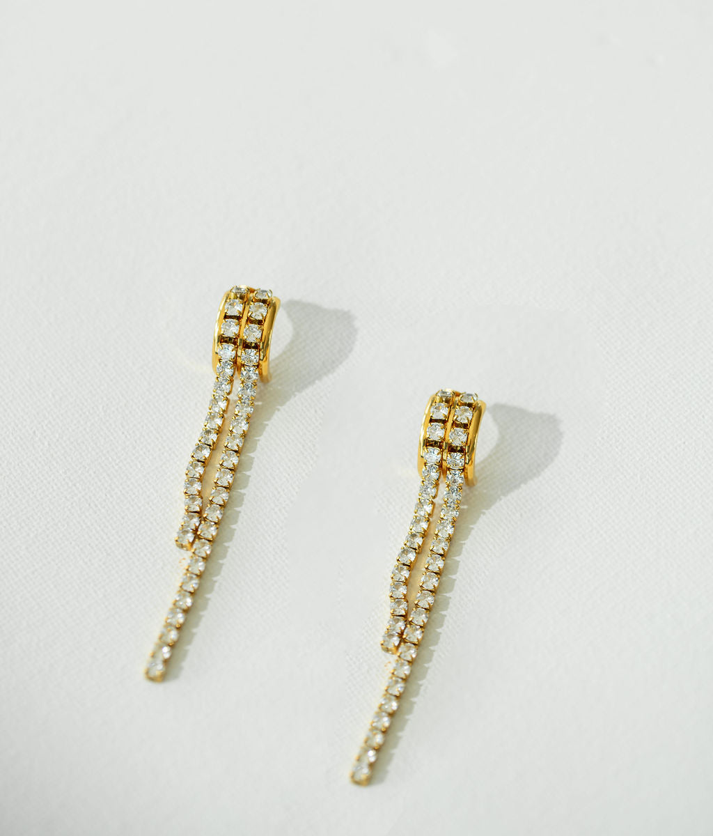 Crystal Tassel Earrings