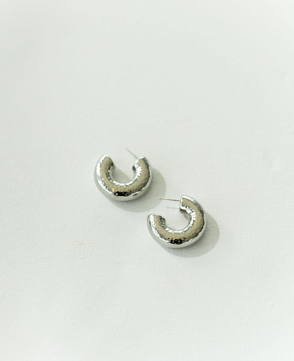 Thick Silver Hoop