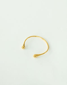 Angela Double Ball 18K Gold Cuff Bracelet