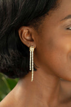 Load image into Gallery viewer, Crystal Tassel Earrings
