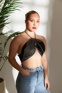 Naomi Black 100% Silk Scarf