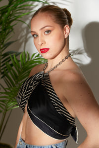 Naomi Black 100% Silk Scarf