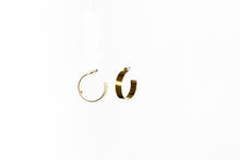 Load image into Gallery viewer, Harriet Matte Gold Hoop Earrings
